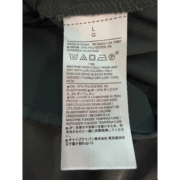 Banana Republic Deep Green Blouse Button Up Long Sleeve Career Smart Size L EUC - Picture 5 of 5